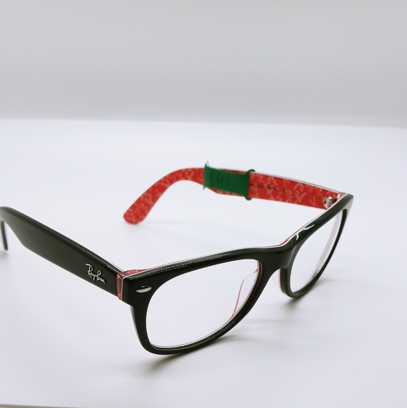 Black & orange Ray-ban Rx frames - Picture 2 of 2